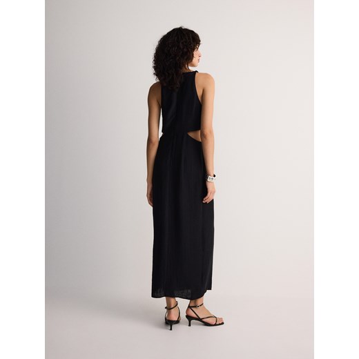 Reserved sukienka prosta z lyocellu 