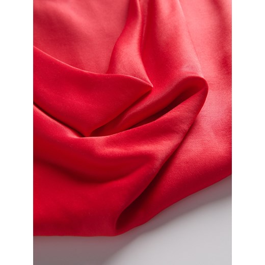 Reserved - Satynowa bluzka - czerwony Reserved XL Reserved