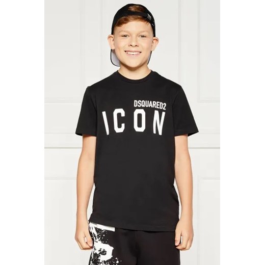 Dsquared2 T-shirt | Regular Fit ze sklepu Gomez Fashion Store w kategorii Bluzki dziewczęce - zdjęcie 174006091