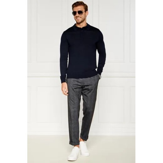 BOSS ORANGE Wełniane polo Avac | Slim Fit M Gomez Fashion Store