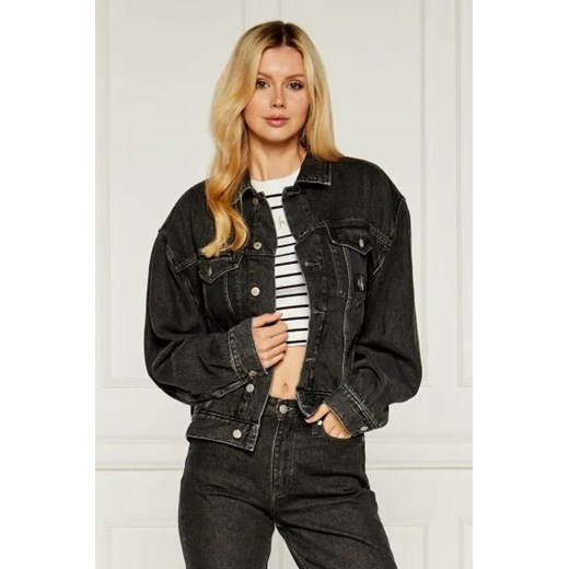 CALVIN KLEIN JEANS Jeansowa kurtka BOXY | Regular Fit ze sklepu Gomez Fashion Store w kategorii Kurtki damskie - zdjęcie 174006403