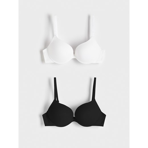 Reserved - Biustonosz push up 2 pack - czarny ze sklepu Reserved w kategorii Biustonosze - zdjęcie 174007412