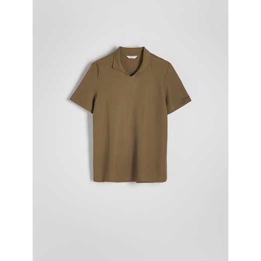 Reserved - Koszulka polo regular - ciemnozielony Reserved XXL Reserved