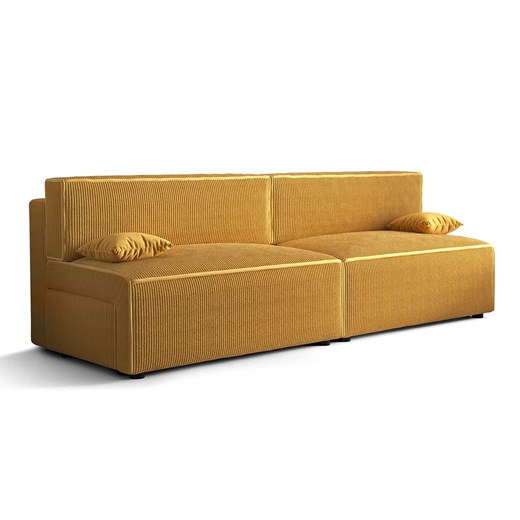 Żółta rozkładana sofa - Lider 3X ze sklepu Edinos.pl w kategorii Sofy i kanapy - zdjęcie 174007573