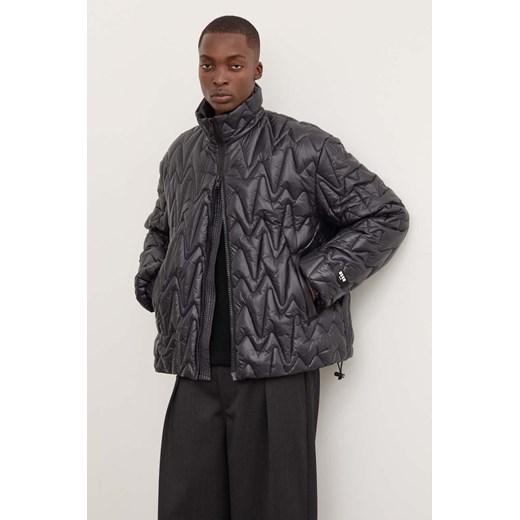 MSGM kurtka męska kolor czarny zimowa 3740MH05.247532 ze sklepu ANSWEAR.com w kategorii Kurtki męskie - zdjęcie 174008481