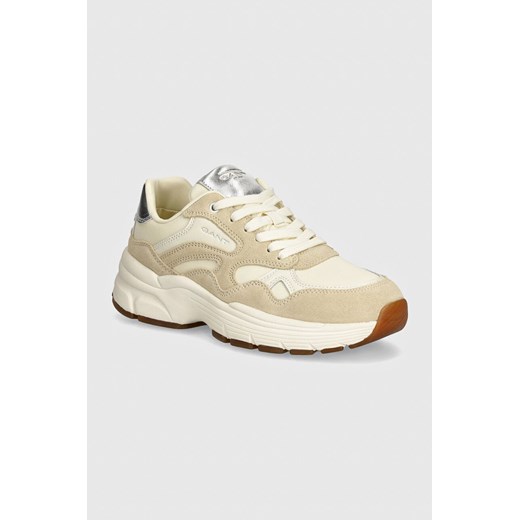 Gant sneakersy Neuwill kolor beżowy 29533652 G125 ze sklepu ANSWEAR.com w kategorii Buty sportowe damskie - zdjęcie 174008584