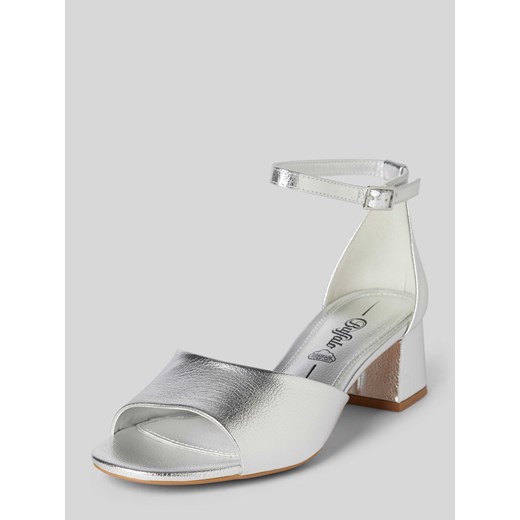 Sandały z efektem metalicznym model ‘LILLY NEAT’ ze sklepu Peek&Cloppenburg  w kategorii Sandały damskie - zdjęcie 174009241