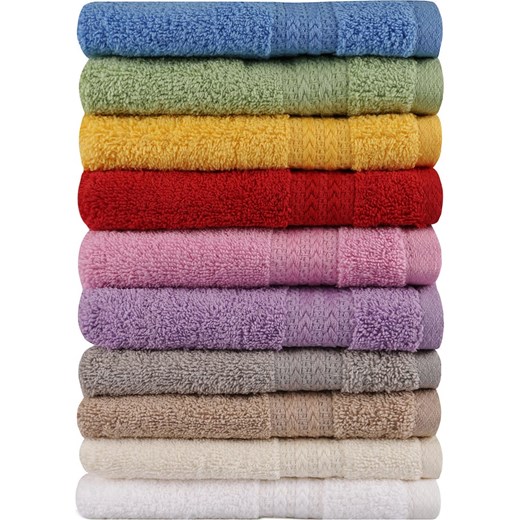 Colorful Cotton Ręczniki (10 szt.) "Rainbow" w różnych kolorach dla Colorful Cotton 30x50 cm wyprzedaż Limango Polska