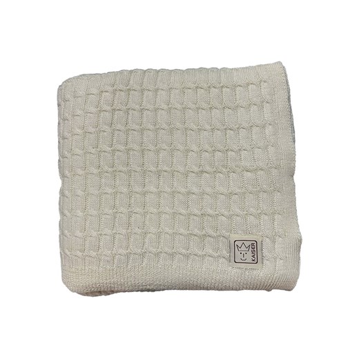 Kaiser Naturfellprodukte Kocyk wełniany w kolorze kremowym ze sklepu Limango Polska w kategorii Tekstylia - zdjęcie 174010481