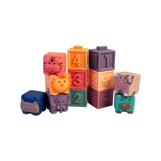 Magni Klocki (12 szt.) w różnych kolorach - 6 m+ Magni onesize promocja Limango Polska