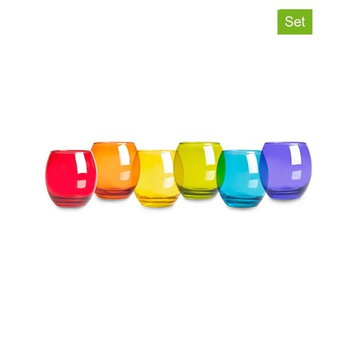 Trendy Kitchen by EXCÉLSA Szklanki (6 szt.) w różnych kolorach - 405 ml Trendy Kitchen By Excélsa onesize okazyjna cena Limango Polska