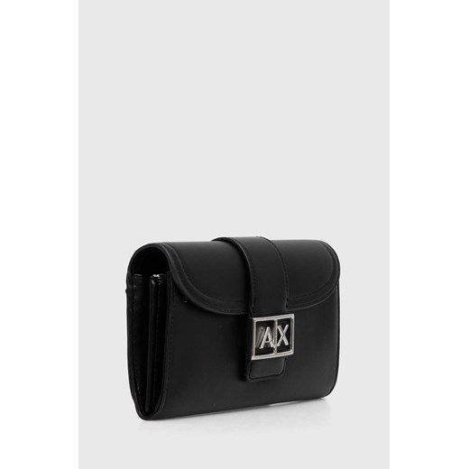 Czarny portfel damski Armani Exchange