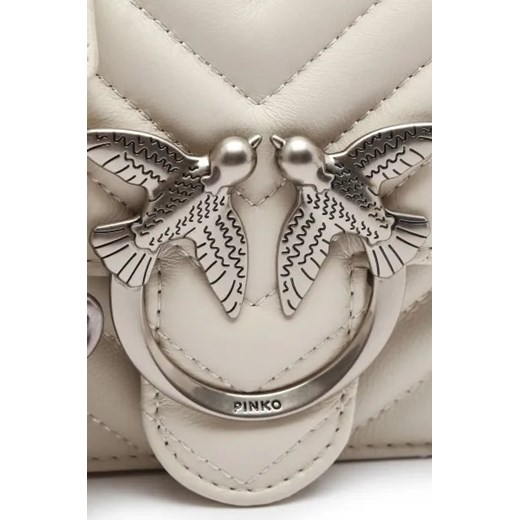 Pinko Skórzana torebka na ramię Love One Mini Pinko OS Gomez Fashion Store