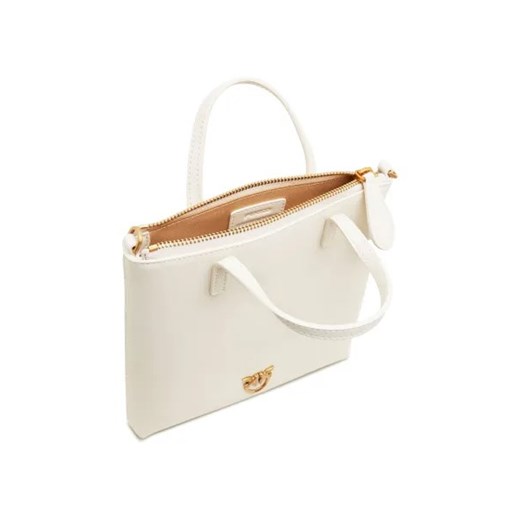 Pinko Skórzana torebka na ramię MINI SHOPPER VITELLO SETA Pinko OS Gomez Fashion Store