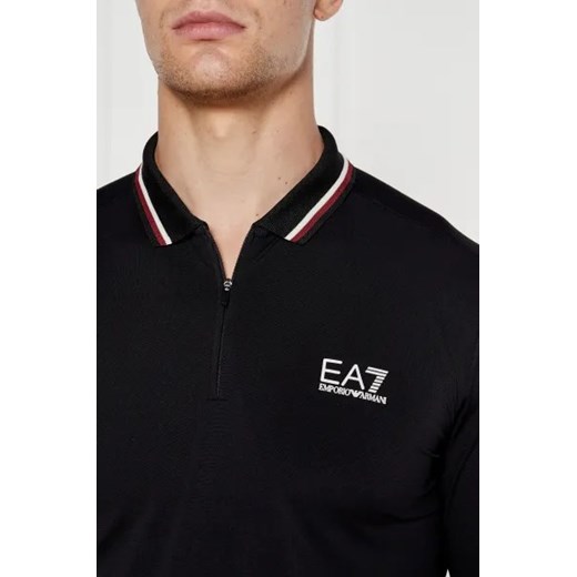 T-shirt męski Emporio Armani z poliamidu czarny z długim rękawem