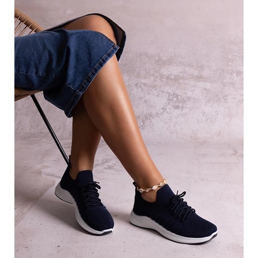 Granatowe sneakersy sportowe Muaza ze sklepu gemre w kategorii Buty sportowe damskie - zdjęcie 174015994