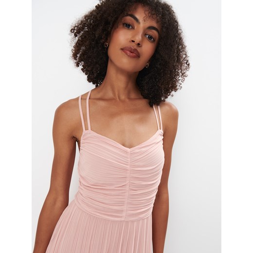 Mohito - Sukienka maxi na ramiączkach - pastelowy różowy Mohito XS Mohito