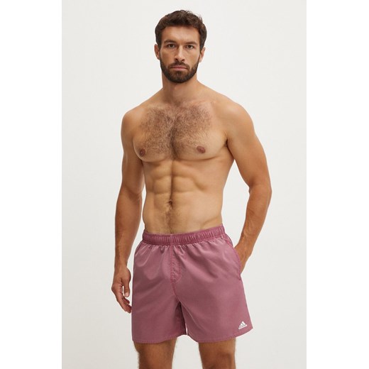 adidas szorty kąpielowe kolor różowy IX7587 ze sklepu ANSWEAR.com w kategorii Kąpielówki - zdjęcie 174017844