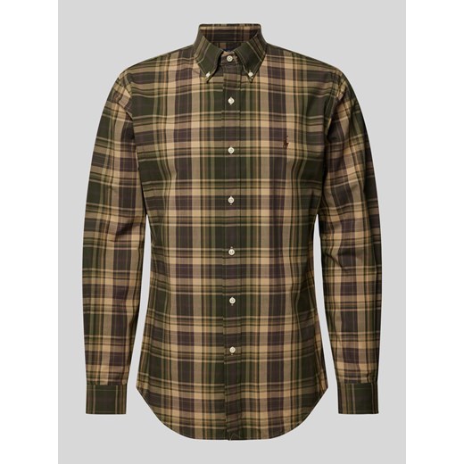 Koszula casualowa o kroju custom fit z kołnierzykiem typu button down ze sklepu Peek&Cloppenburg  w kategorii Koszule męskie - zdjęcie 174019093