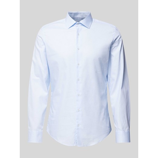 Koszula biznesowa o kroju slim fit z listwą guzikową ze sklepu Peek&Cloppenburg  w kategorii Koszule męskie - zdjęcie 174019320