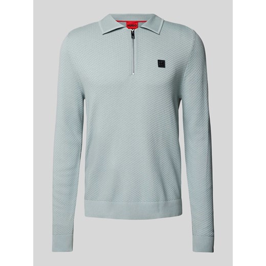 Koszulka polo kroju regular fit z fakturowanym wzorem model ‘Sastoon’ ze sklepu Peek&Cloppenburg  w kategorii T-shirty męskie - zdjęcie 174019604