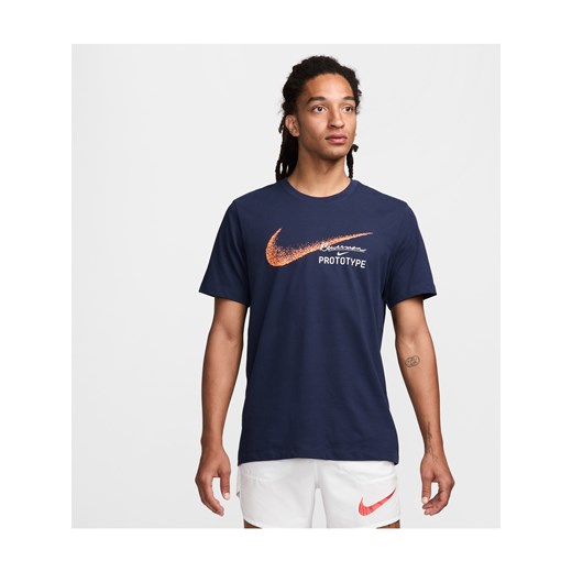 Męski T-shirt do biegania Dri-FIT Nike - Niebieski ze sklepu Nike poland w kategorii T-shirty męskie - zdjęcie 174019651