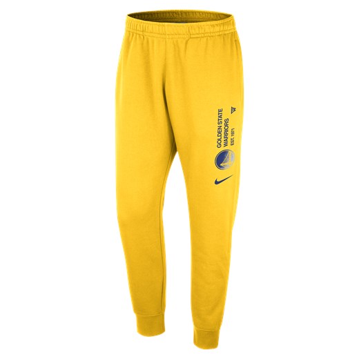 Joggery męskie Nike NBA Golden State Warriors Club Courtside - Żółty Nike 3XL Nike poland