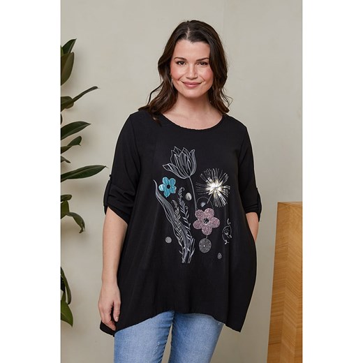 Curvy Lady Bluzka w kolorze czarnym Curvy Lady 48/50 Limango Polska okazja