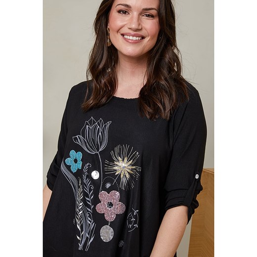 Curvy Lady Bluzka w kolorze czarnym Curvy Lady 48/50 okazyjna cena Limango Polska