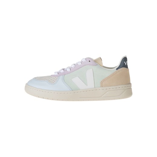 Veja Skórzane sneakersy &quot;V 10&quot; w kolorze turkusowo-beżowym ze sklepu Limango Polska w kategorii Buty sportowe damskie - zdjęcie 174022432