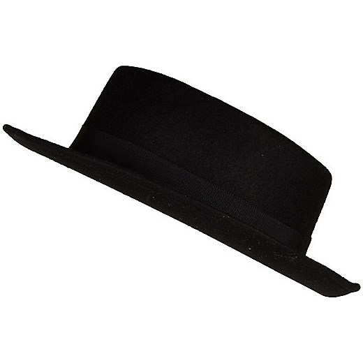 Black pork pie hat river-island