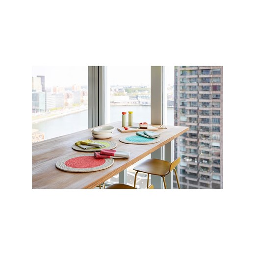 Remember Podkładki stołowe (2 szt.) w kolorze żółto-beżowym - Ø 38 cm Remember onesize promocja Limango Polska