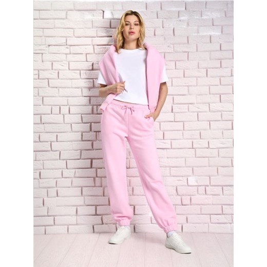 Sinsay - Spodnie dresowe - różowy Sinsay S Sinsay