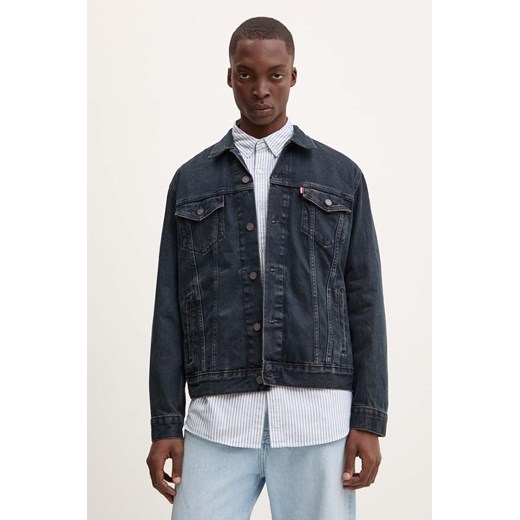 Levi&apos;s kurtka jeansowa męska kolor niebieski przejściowa ze sklepu ANSWEAR.com w kategorii Kurtki męskie - zdjęcie 174024481