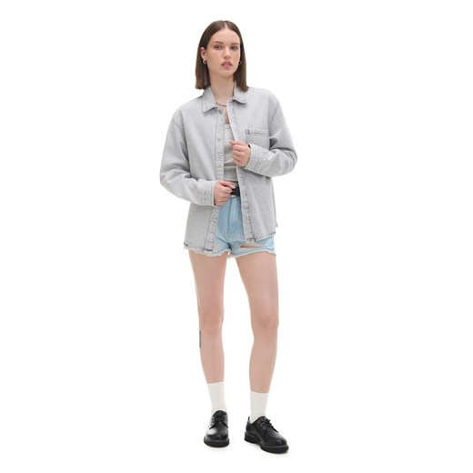 Cropp - Szara kurtka jeansowa - wielobarwny Cropp S Cropp