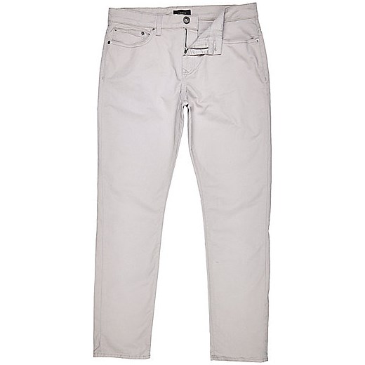 Grey slim chinos river-island  