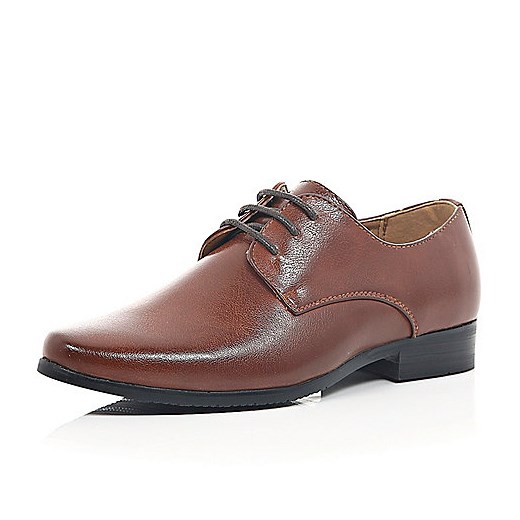 Boys brown pointed smart shoes river-island  