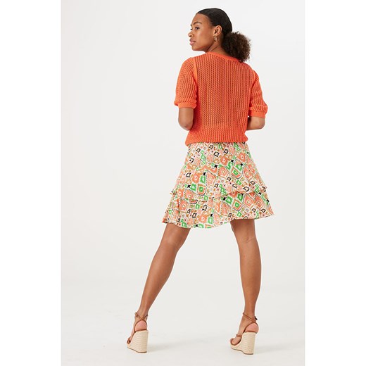 Spódnica Garcia mini wielokolorowa z wiskozy 