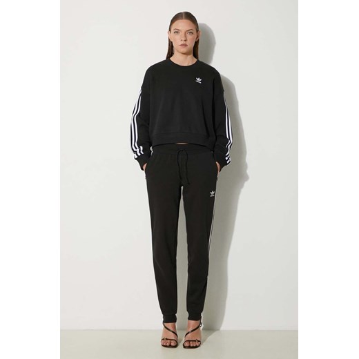 adidas Originals bluza bawełniana Adicolor HC2064 damska kolor czarny z 36 PRM wyprzedaż