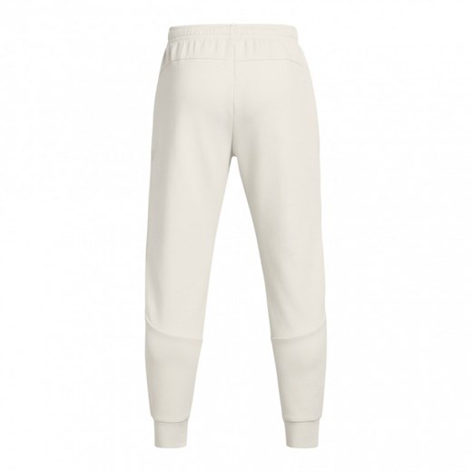 Męskie spodnie treningowe Under Armour UA Unstoppable Flc Jgr Eu - beżowe ze sklepu Sportstylestory.com w kategorii Spodnie męskie - zdjęcie 174036091