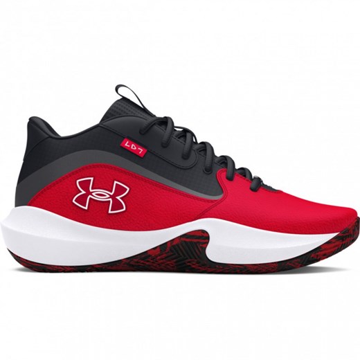 Buty do koszykówki uniseks Under Armour UA Lockdown 7 - czerwone ze sklepu Sportstylestory.com w kategorii Buty sportowe męskie - zdjęcie 174036152