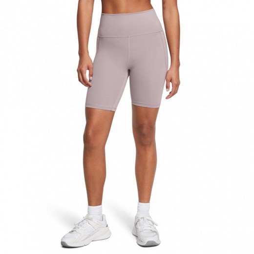 Damskie kolarki treningowe Under Armour Meridian Bike Short 7in - beżowe ze sklepu Sportstylestory.com w kategorii Szorty - zdjęcie 174036172