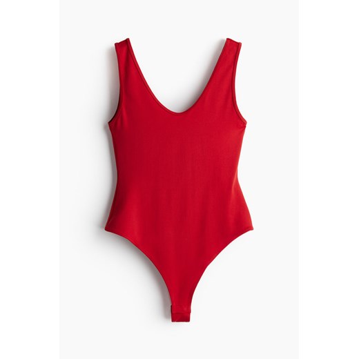 H & M - Dżersejowe body thong - Czerwony H & M L H&M