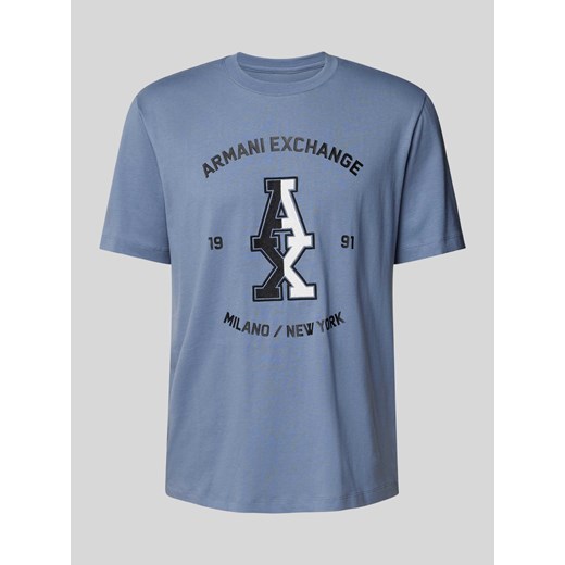 T-shirt z nadrukiem z logo ze sklepu Peek&Cloppenburg  w kategorii T-shirty męskie - zdjęcie 174037023