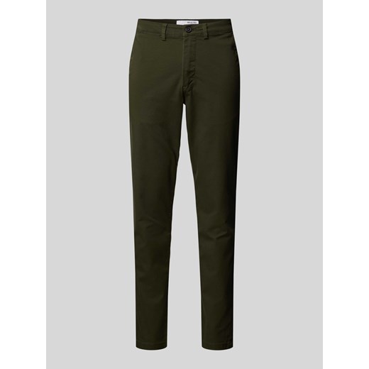 Chinosy o kroju slim fit ze szlufkami na pasek model ‘NEW Miles’ ze sklepu Peek&Cloppenburg  w kategorii Spodnie męskie - zdjęcie 174037481