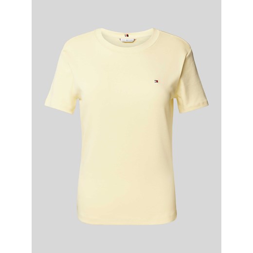 T-shirt z wyhaftowanym logo model ‘NEW SLIM CODY’ ze sklepu Peek&Cloppenburg  w kategorii Bluzki damskie - zdjęcie 174037503