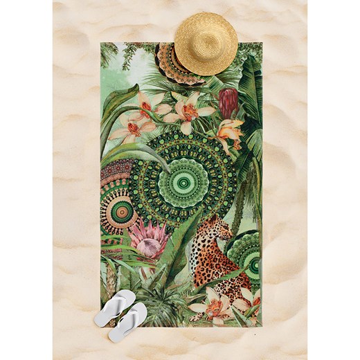 Hip Ręcznik plażowy &quot;Abhita&quot; w kolorze zielonym Hip 100x180 cm wyprzedaż Limango Polska