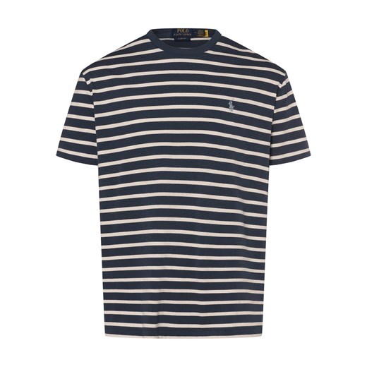 Polo Ralph Lauren T-shirt - klasyczny krój Mężczyźni Bawełna granatowy w paski ze sklepu vangraaf w kategorii T-shirty męskie - zdjęcie 174039714