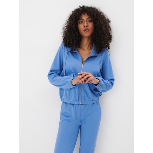 Mohito - Bluza z zamkiem - niebieski Mohito 36 okazyjna cena Mohito