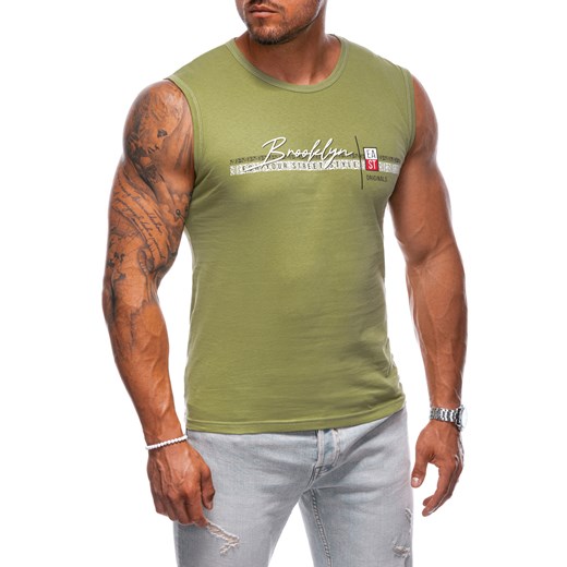 Bokserka męska z nadrukiem 1969S - jasnozielona ze sklepu Edoti w kategorii T-shirty męskie - zdjęcie 174044070